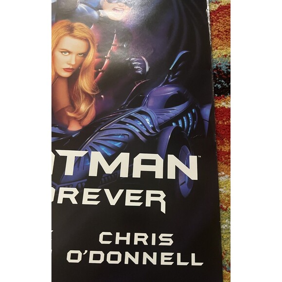 Vtg 1995 Batman Forever Original Movie Poster Art 23 x 35 DC Comics Val Kilmer - Picture 6 of 16